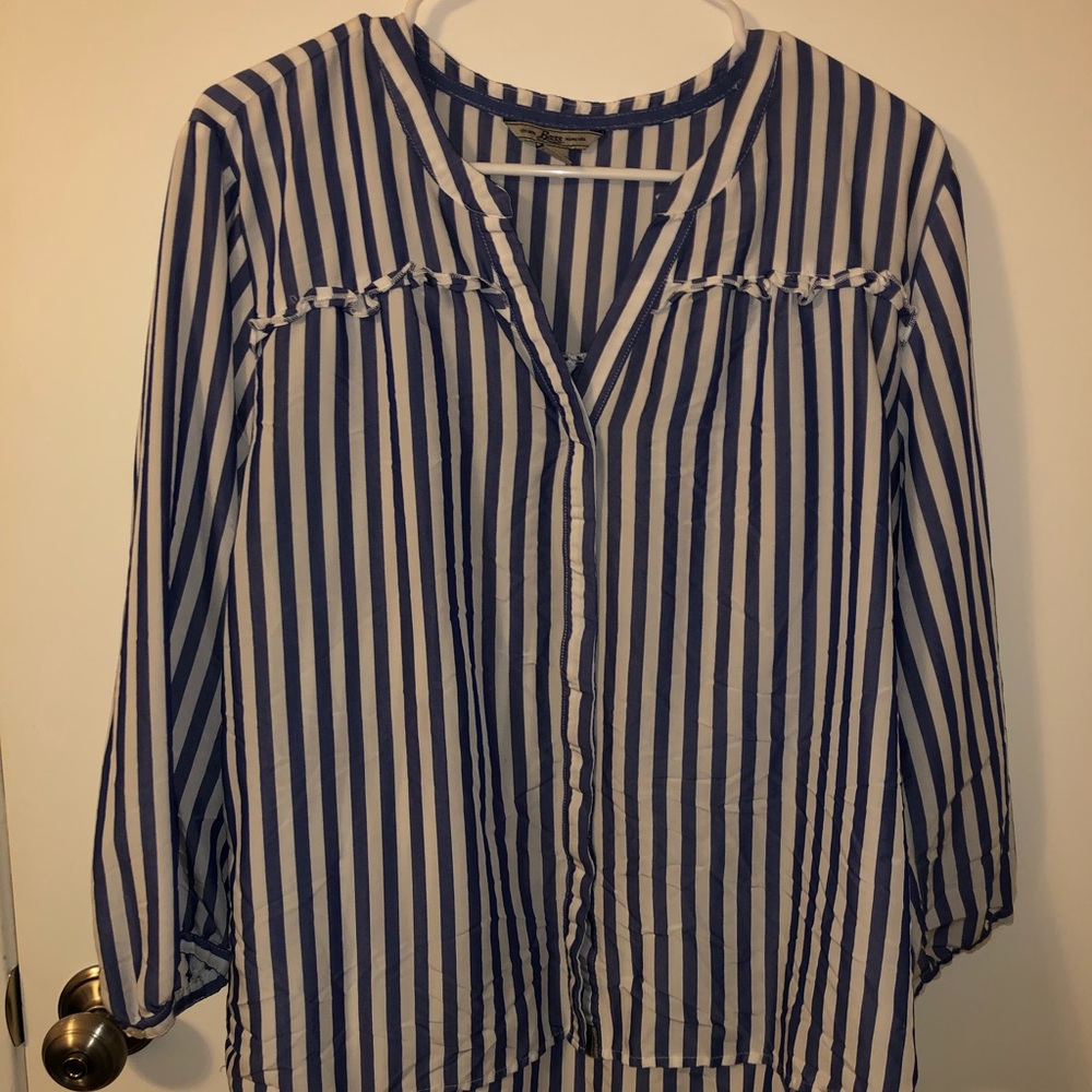 White & Blue blouse